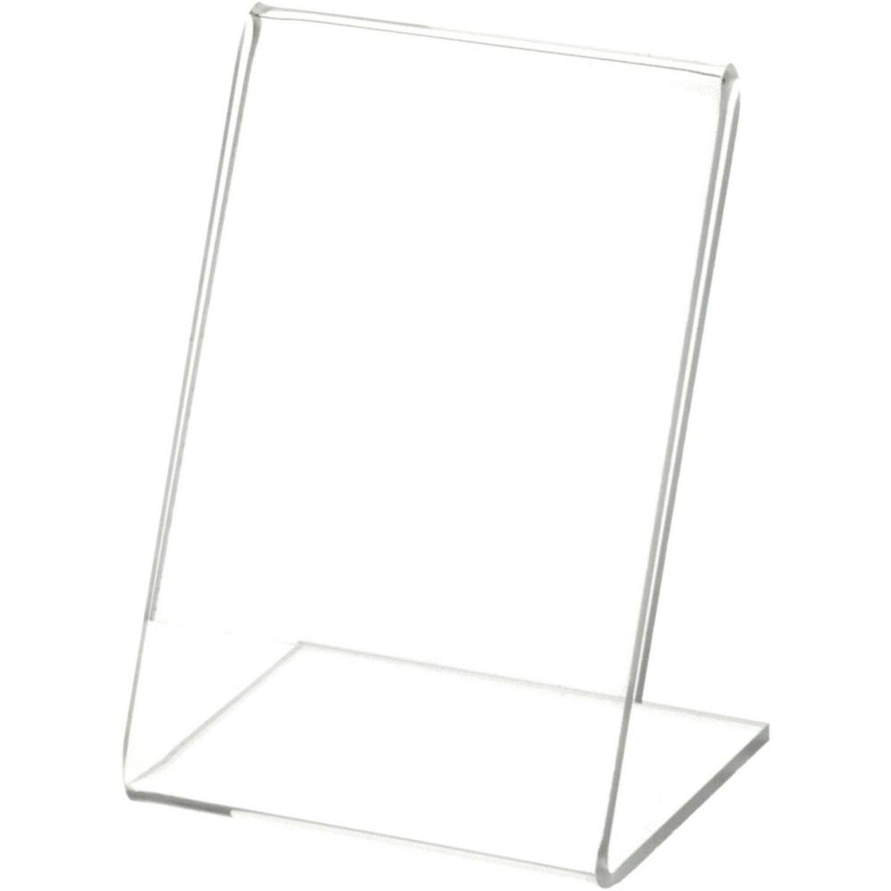 Office Organization and Storage |  Clear Acrylic Sign Display / Literature Holder (Angled), 2.5″ W x 3.5″ H Office Organization & Storage Office Organization & Storage