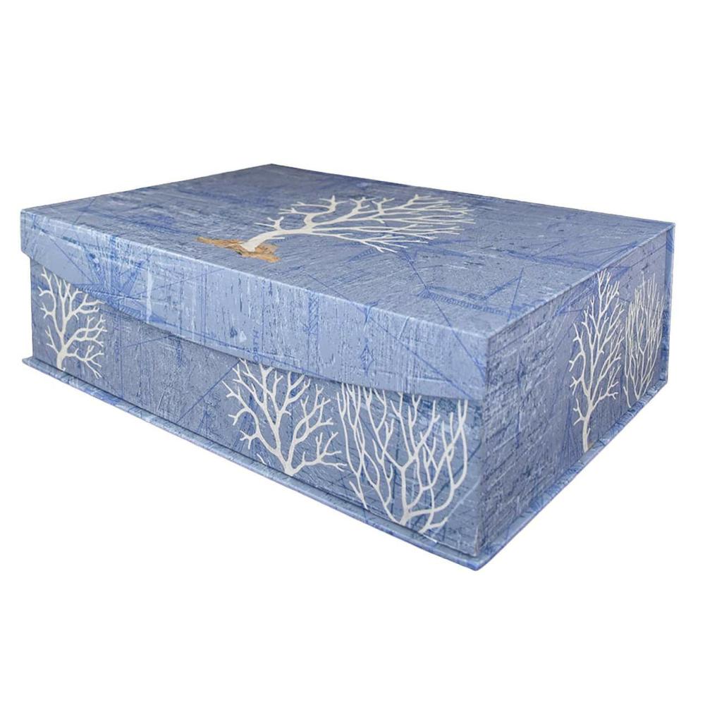 Storage Baskets & Boxes |  Large Blue Sea Coral Decorative Box Storage Storage Baskets & Boxes