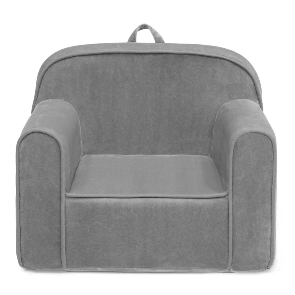 Kids Art Storage |  Children Gray Mink Velvet Cozee Chair Kids Art Storage Kids Art Storage