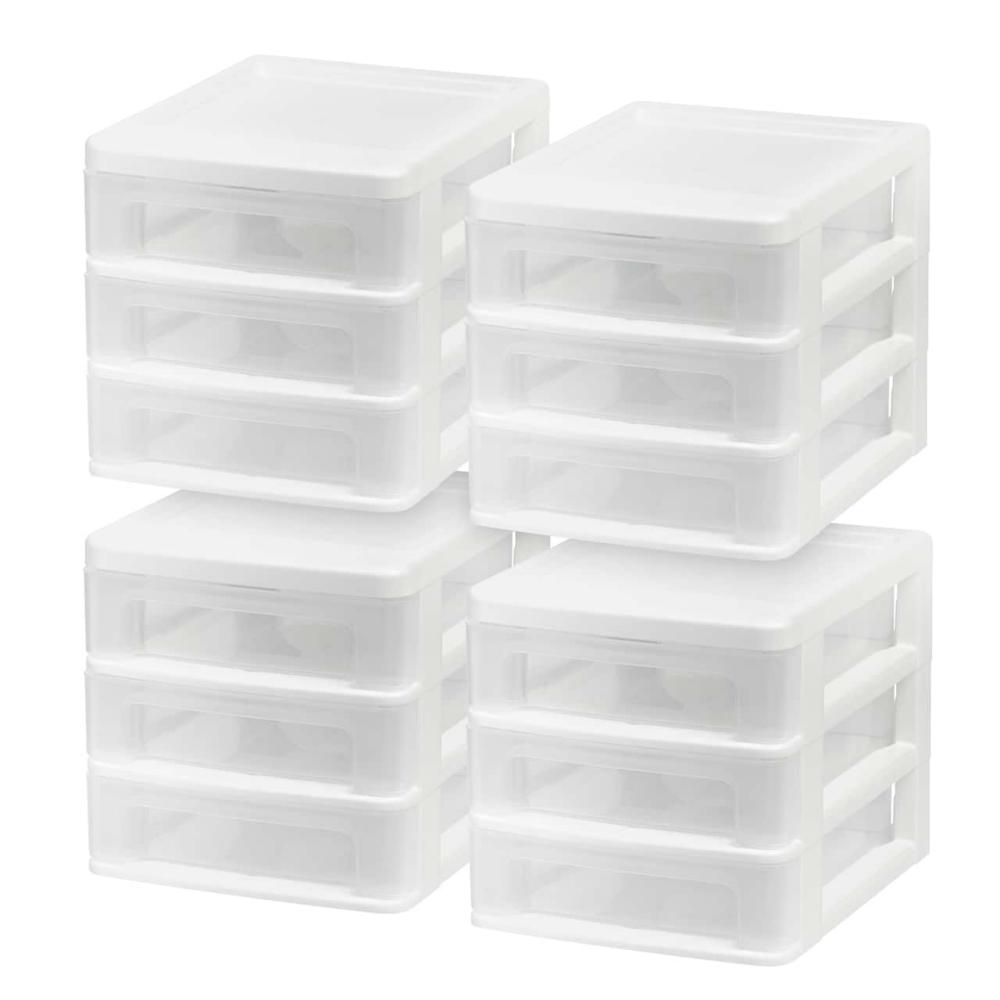 Plastic Storage Bins & Totes |  Compact Desktop 3-Drawer System, 4ct. Plastic Storage Bins & Totes Plastic Storage Bins & Totes