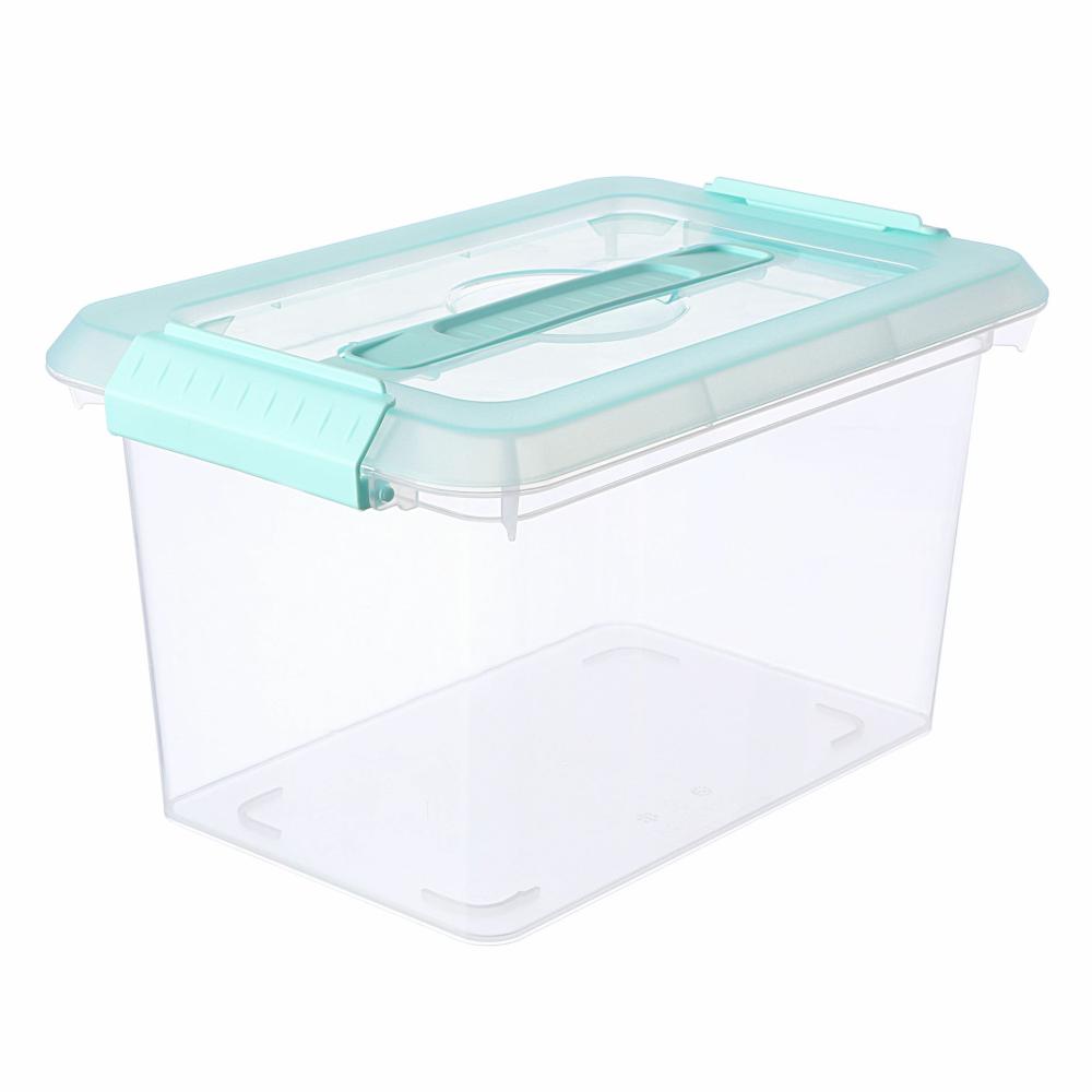 Craft Storage |  6 Pack: 6.2qt. Storage Bin with Lid Mint Craft Storage Craft Storage